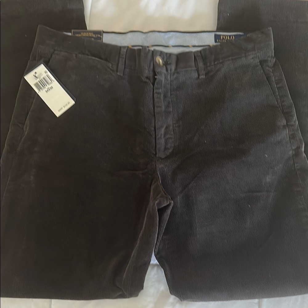Polo by Ralph Lauren Black Corduroy Pants